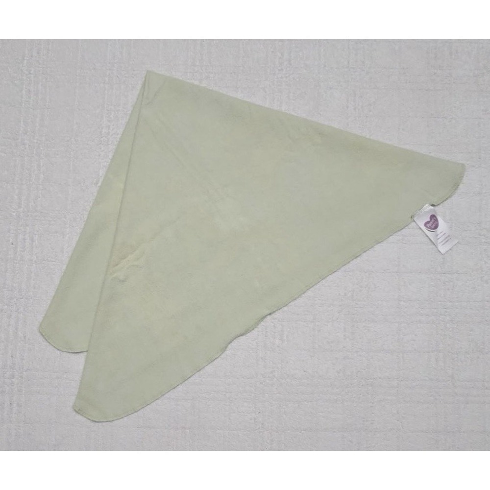 Parents Choice Vintage Green Baby Blanket Cotton Flannel Receiving Blanket